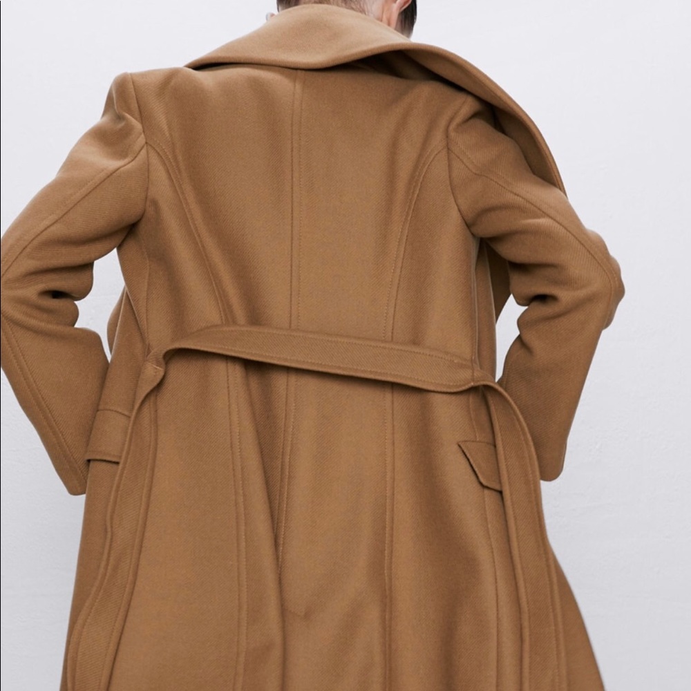 **SOLD** Coat with Wrap Collar - Picture 3 of 8